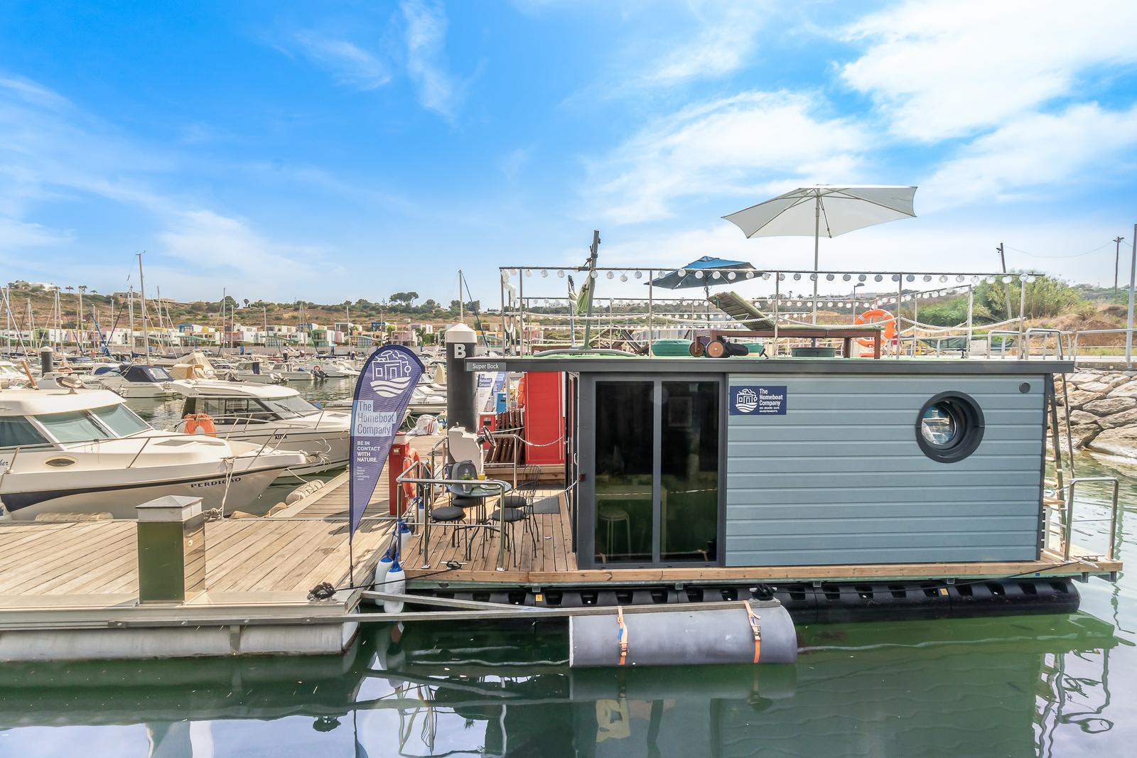 This Albufeira houseboat is among the best places to stay Algarve Portugal holidays