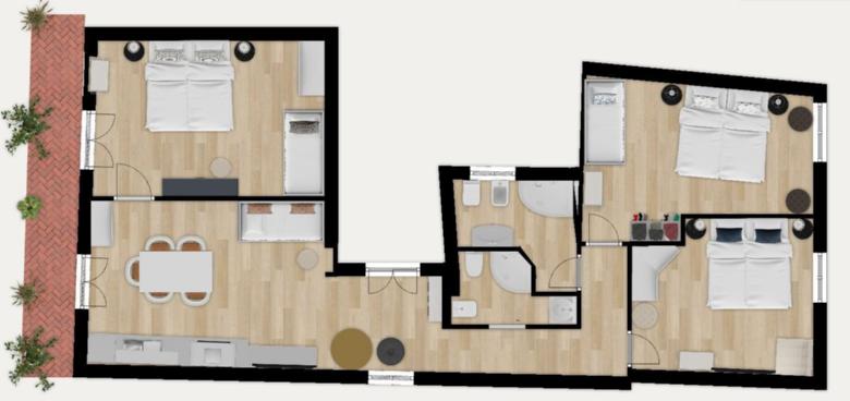 Trastevere E by Flatinrome