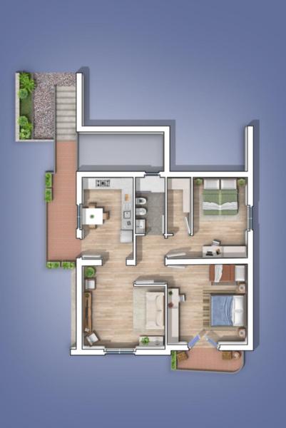 Appartamento  via artaria 2 pax bis