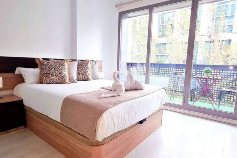 Apartamento 2 habitaciones con balcón
